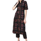 Ahalyaa Black Poly Crepe Pathani Kurta Set | Swadesiicart