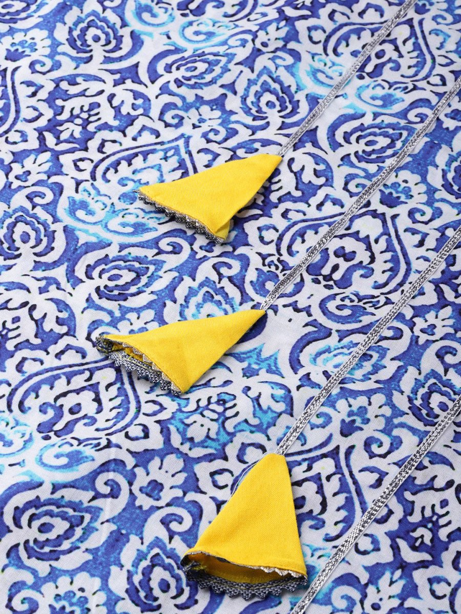 Ahalyaa Blue Straight Kurta with Pant | Swadesiicart
