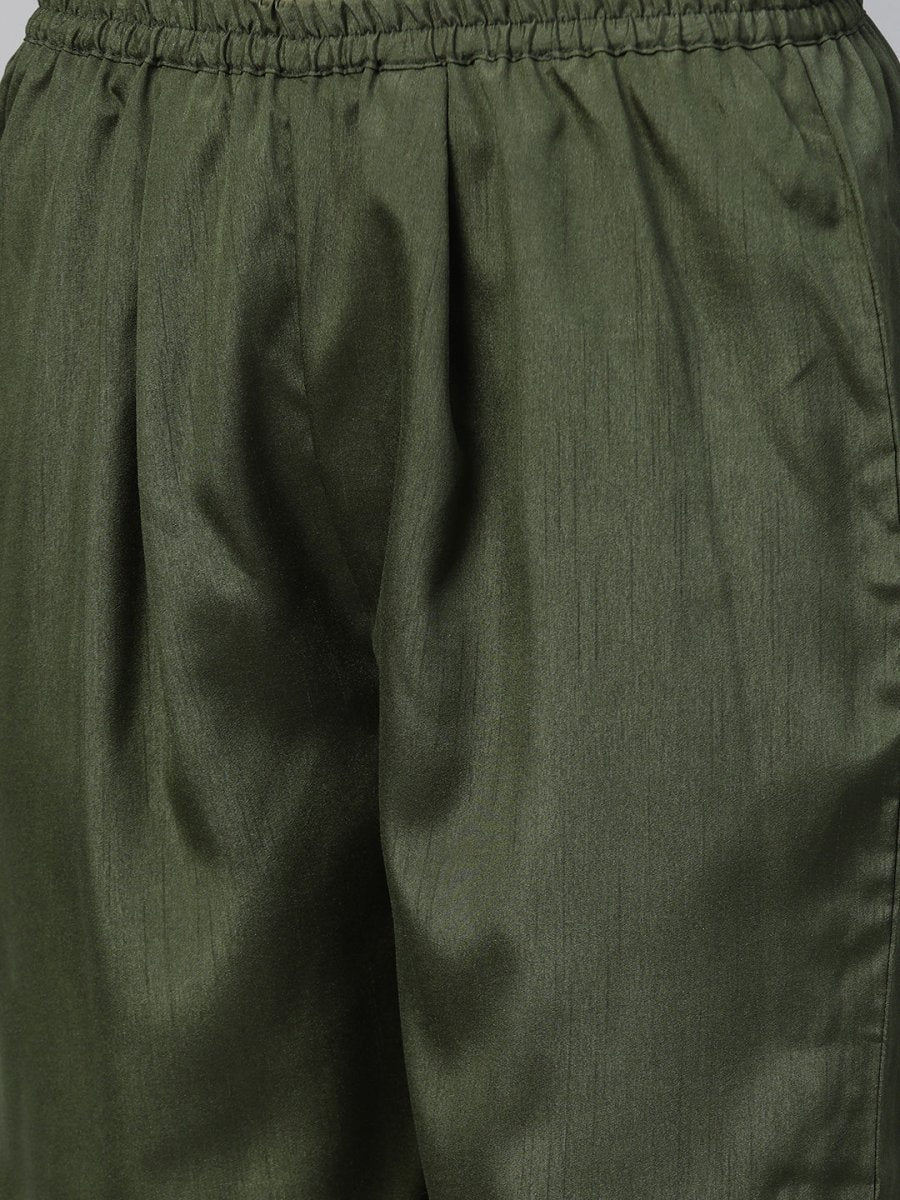 Ahalyaa Pleated Kurta with Palazzo Set | Swadesiicart