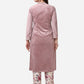 Ahalyaa Lilac Solid Kurta & Floral Pant Set | Swadesiicart