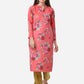 Ahalyaa Red Velvet Kurta With Pant | Swadesiicart