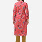 Ahalyaa Red Velvet Kurta With Pant | Swadesiicart