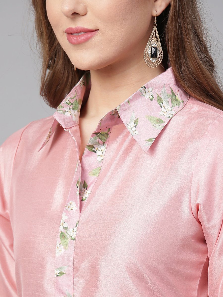 Ahalyaa Digital Print Straight Poly Silk Kurta With Digital Print Pant | Swadesiicart