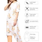 Ahalyaa White & Peach Floral Kurta With Pant | Swadesiicart