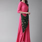 Ahalyaa Dark Pink Women's Gown | Swadesiicart