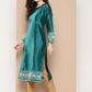 Ahalyaa Women Ethnic Motifs Embroidered Gotta Patti Kurta | Swadesiicart