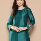 Ahalyaa Women Ethnic Motifs Embroidered Gotta Patti Kurta | Swadesiicart