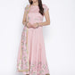 Ahalyaa Women Pink Solid Anarkali Kurta | Swadesiicart