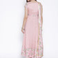 Ahalyaa Women Pink Solid Anarkali Kurta | Swadesiicart