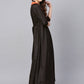 Ahalyaa Black Plain A-Line Kurta | Swadesiicart