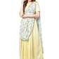 Ahalyaa Draped Dupatta A line Dress | Swadesiicart