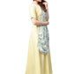 Ahalyaa Draped Dupatta A line Dress | Swadesiicart