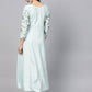 Ahalyaa Sky Blue Pigment Print Anarkali Beautiful Kurta | Swadesiicart