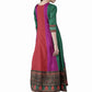 Ahalyaa Women Multicoloured Colourblocked Panalled Maxi Dress | Swadesiicart