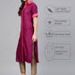 Ahalyaa Solid Straight Poly Silk Beautiful Kurta | Swadesiicart