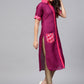 Ahalyaa Solid Straight Poly Silk Beautiful Kurta | Swadesiicart