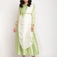Ahalyaa Gorgeous Green Art Silk Kurta | Swadesiicart