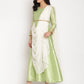 Ahalyaa Gorgeous Green Art Silk Kurta | Swadesiicart
