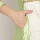 Ahalyaa Gorgeous Green Art Silk Kurta | Swadesiicart