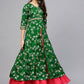 Ahalyaa Women Rubber Glitter Anarkali & Double layer Poly Silk Kurta | Swadesiicart
