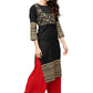 Ahalyaa Black Printed Beautiful Straight Kurta | Swadesiicart