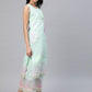 Ahalyaa Blue & Pink Floral Print Kurta With Palazzo | Swadesiicart