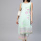 Ahalyaa Blue & Pink Floral Print Kurta With Palazzo | Swadesiicart