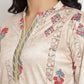 Ahalyaa Women's Beige Color Digital Print Velvet Kurta With Palazzo | Swadesiicart