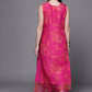 Ahalyaa Women Pink Floral Printed Gotta Patti Kurta with Palazzos | Swadesiicart