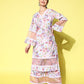 Ahalyaa Women Floral Printed Kurta with Palazzos | Swadesiicart