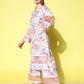 Ahalyaa Women Floral Printed Kurta with Palazzos | Swadesiicart
