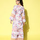 Ahalyaa Women Floral Printed Kurta with Palazzos | Swadesiicart