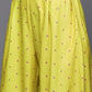 Ahalyaa Women Pink Velvet Kurta with Palazzo | Swadesiicart