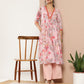 Ahalyaa Women Floral Printed Pleated Kurta With Palazzos | Swadesiicart