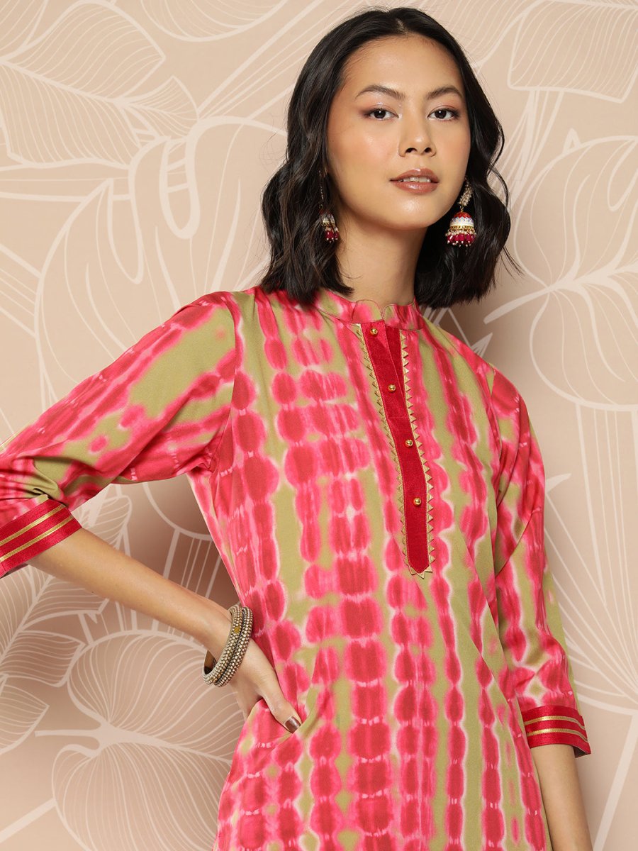 Ahalyaa Women Printed Regular Kurta with Palazzos | Swadesiicart