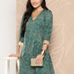 Ahalyaa Floral Printed Regular Gotta Patti Kurta with Palazzos | Swadesiicart