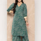 Ahalyaa Floral Printed Regular Gotta Patti Kurta with Palazzos | Swadesiicart