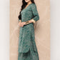 Ahalyaa Floral Printed Regular Gotta Patti Kurta with Palazzos | Swadesiicart