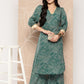 Ahalyaa Floral Printed Regular Gotta Patti Kurta with Palazzos | Swadesiicart