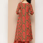 Ahalyaa Women Floral Printed Panelled Sequinned Kurta with Palazzos | Swadesiicart