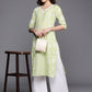 Ahalyaa Floral Printed Panelled Sweetheart Neck Pure Cotton Kurta With Palazzos | Swadesiicart