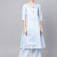 Ahalyaa Printed A Line Beautiful kurta with Palazzo for Women | Swadesiicart