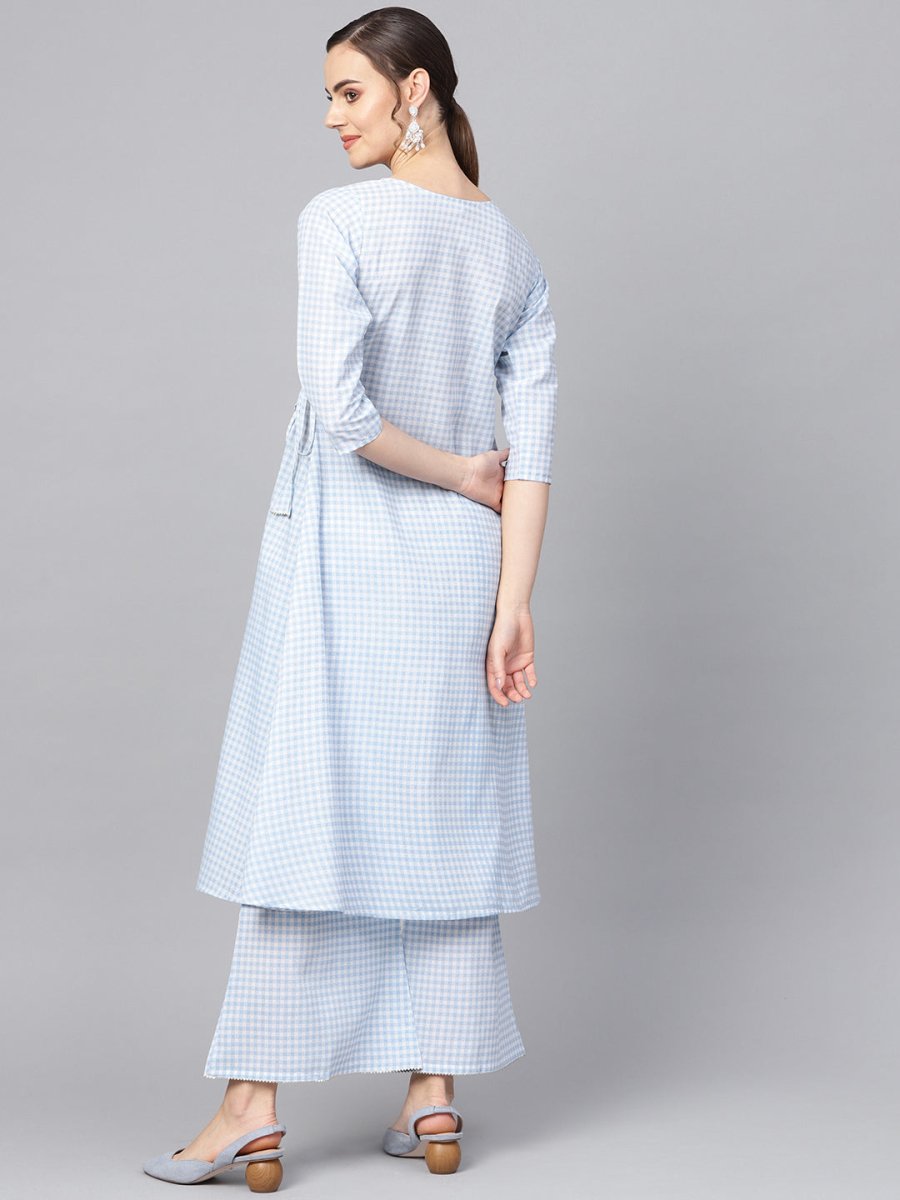 Ahalyaa Printed A Line Beautiful kurta with Palazzo for Women | Swadesiicart