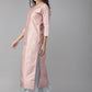 Ahalyaa Women Pink & Blue Printed Beautiful Kurta with Palazzo | Swadesiicart