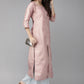 Ahalyaa Women Pink & Blue Printed Beautiful Kurta with Palazzo | Swadesiicart