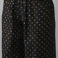 Ahalyaa Women Black & Golden Foil Print Kurta With Palazzo | Swadesiicart