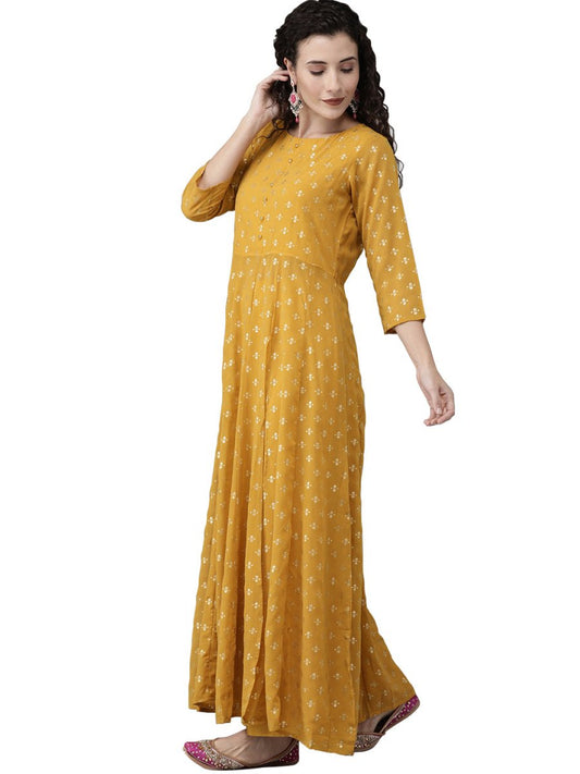 Ahalyaa Mustard Kurta with Beautiful Palazzo Set | Swadesiicart