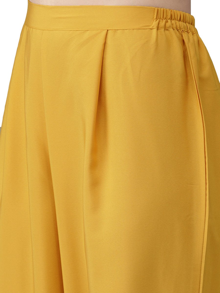 Ahalyaa Mustard Kurta with Beautiful Palazzo Set | Swadesiicart
