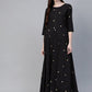 Ahalyaa Black & Pink High Slit Bandhani Khari Printed Anarkali Kurta with Palazzos | Swadesiicart