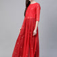 Ahalyaa Bandhani Print Anarkali Kurta with Palazzo | Swadesiicart